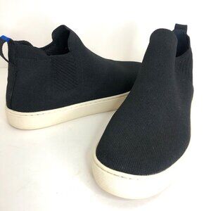 Rothy's The Chelsea Black Knit Ankle Boots / Sneakers - Women's Size 9